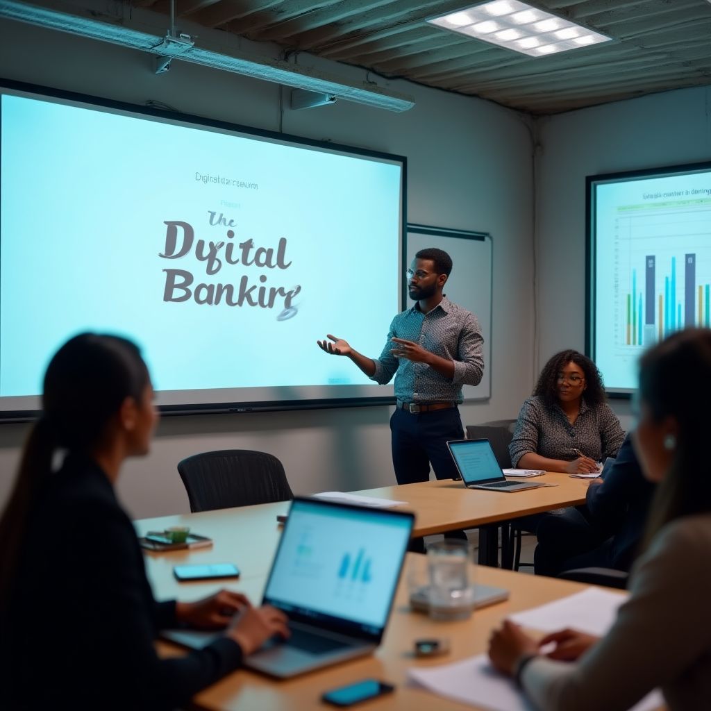 Digital banking training session